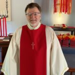 From the pulpit: Rev. Parker Prout.