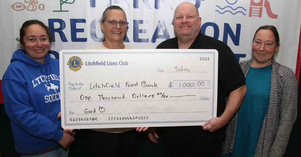 Lions Club donation benefits food pantry