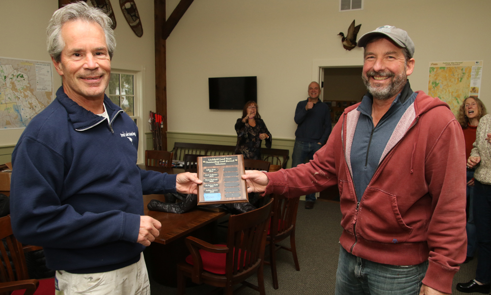 Land trust honors volunteer for his service