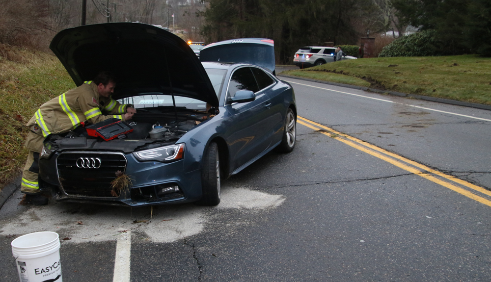 Two-car crash snarls Route 202 traffic