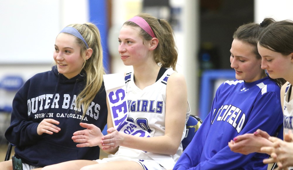 Lone senior Olmstead honored after game