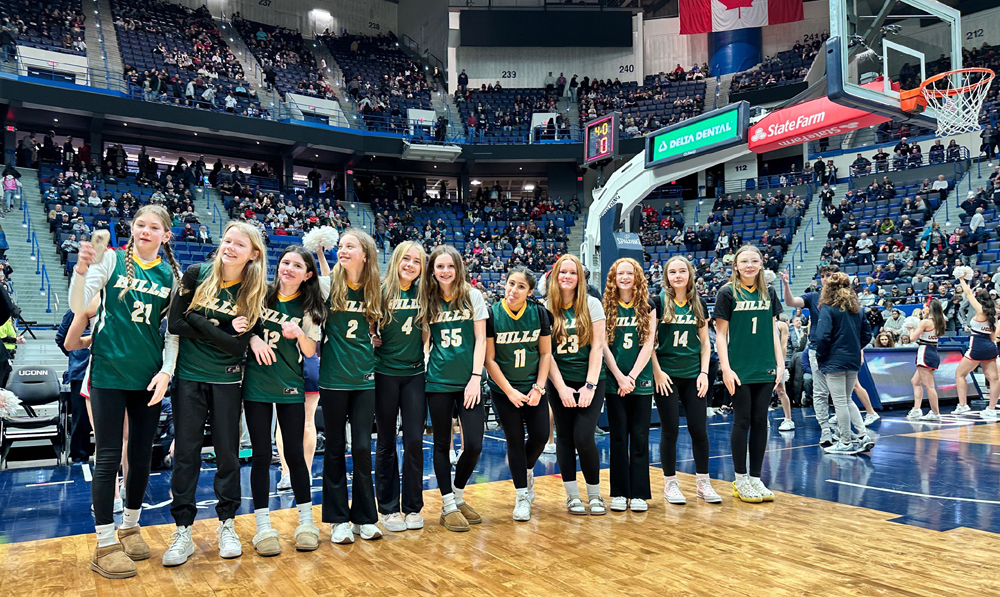 Hills girls hoop team hits the big stage