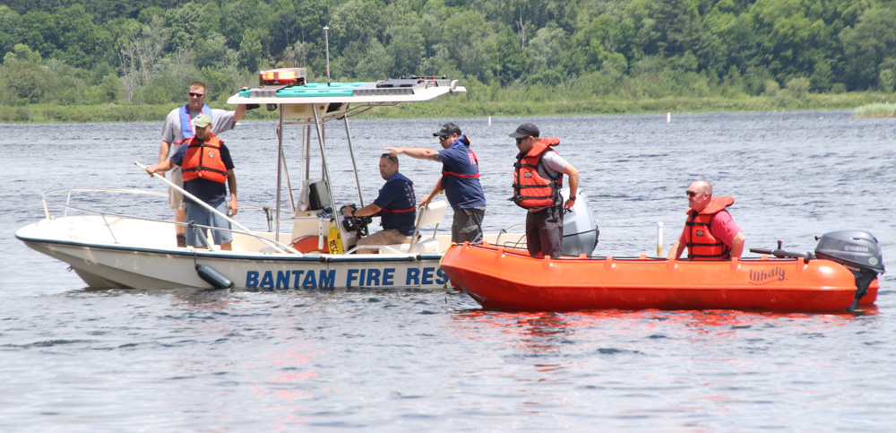 Rescuers pull swimmer from Bantam Lake