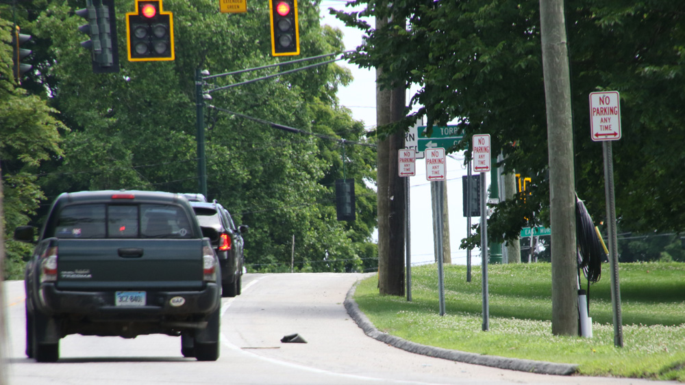 North side of green a no-parking zone