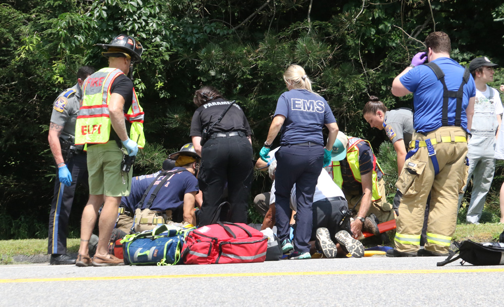 Motorcyclist injured in East Street crash