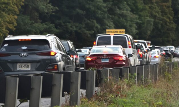 Jammed up: Traffic nightmare at Lakeview