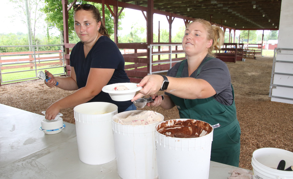 Cold treat on a hot afternoon at 4-H Fair