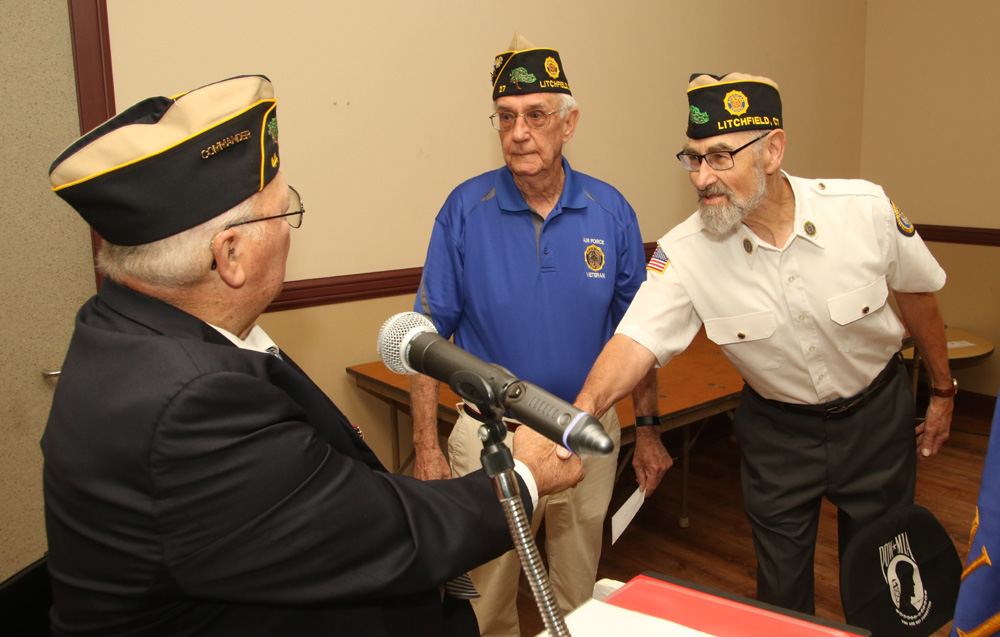 Post 44 gives and receives at VOM service