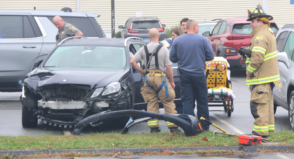 Freak crash wrecks Bancorp employee’s car