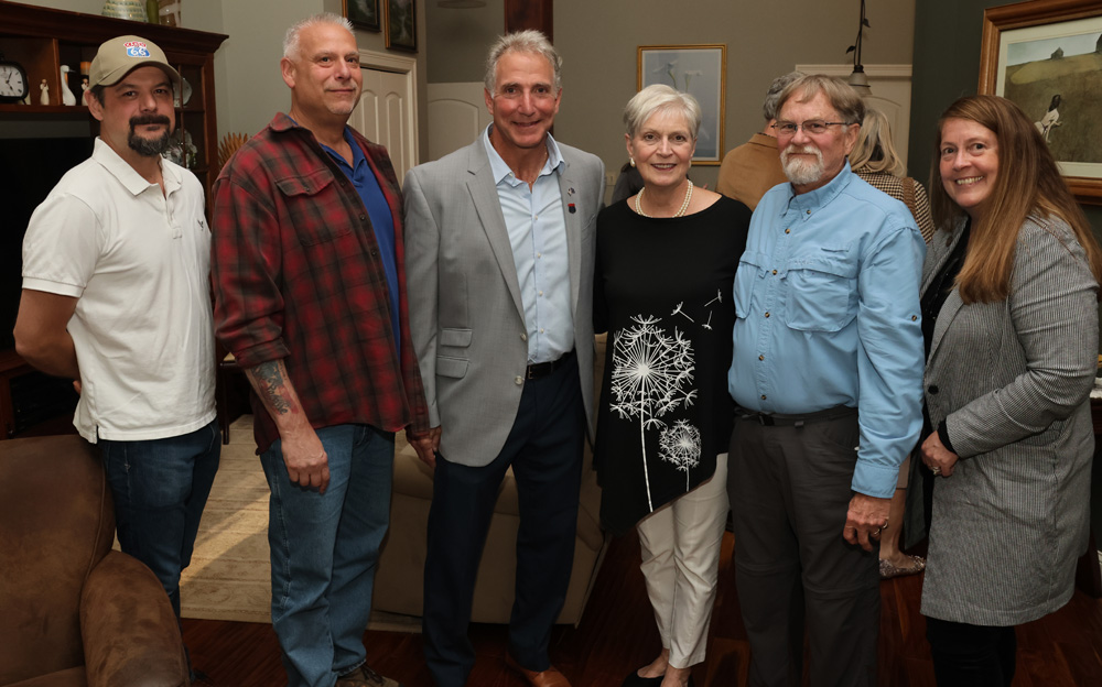 Corey attends campaign fundraiser in town