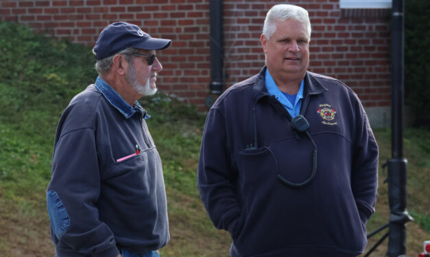 Emergency personnel visit Center School