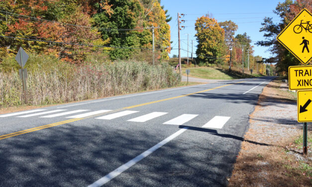 Flashing beacons to help greenway safety