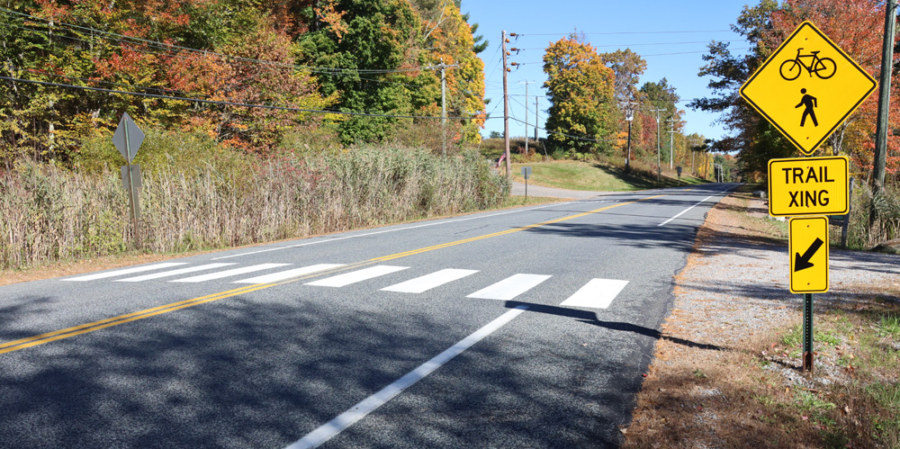 Flashing beacons to help greenway safety