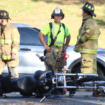 Crash injures motorcycle driver, passenger