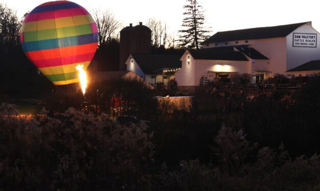 Evening glow at South Farms in Morris