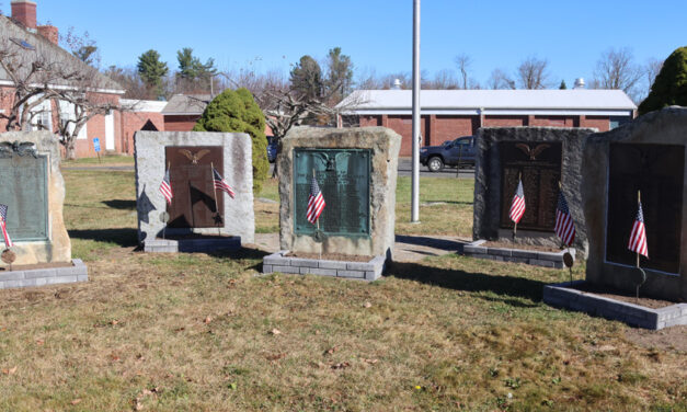 Veterans spruce up monuments in Goshen