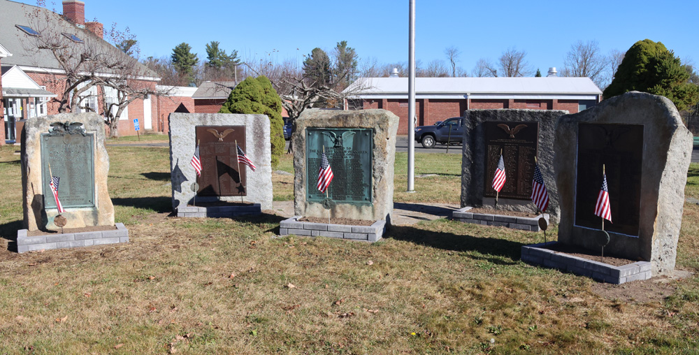 Veterans spruce up monuments in Goshen