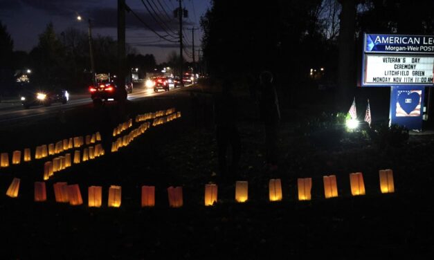 Post 27 show of light ends Veterans Day