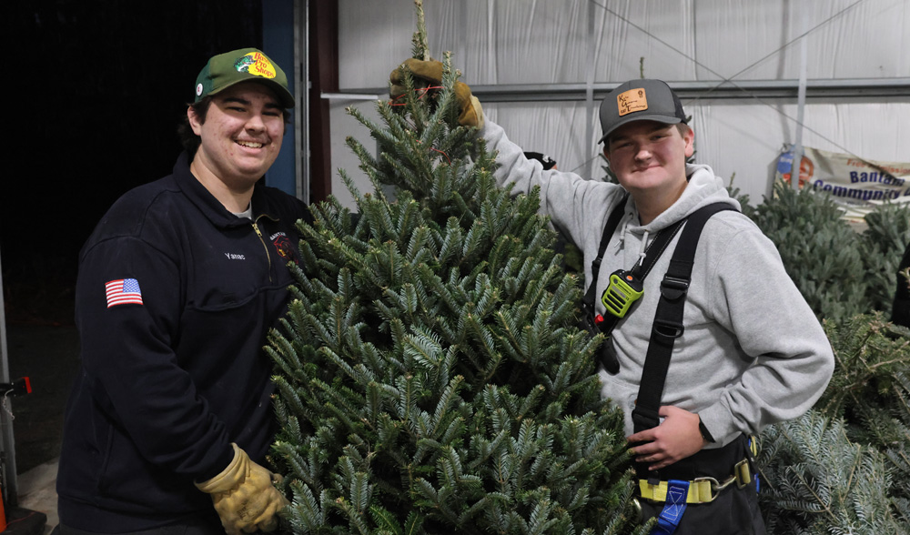 Bantam Fire Company selling Xmas trees