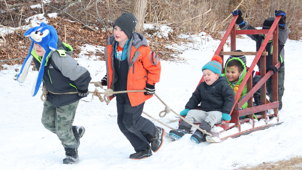 A winter celebration at community center