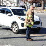 Two vehicles in accident at intersection