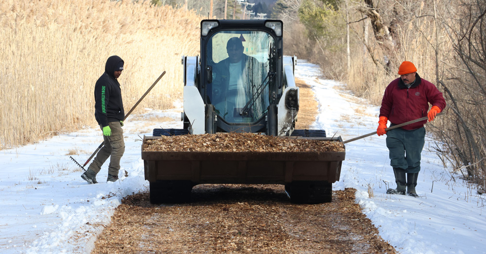 Smooth trail set for runners and walkers