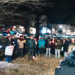 Nighttime Democracy rally held on Green