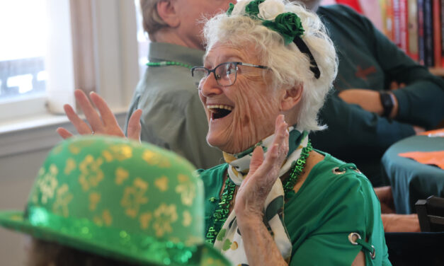 Seniors in Morris celebrate St. Patrick’s Day