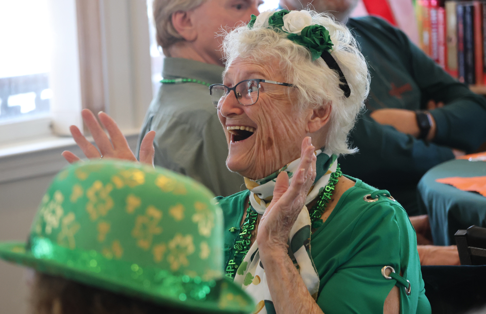 Seniors in Morris celebrate St. Patrick’s Day