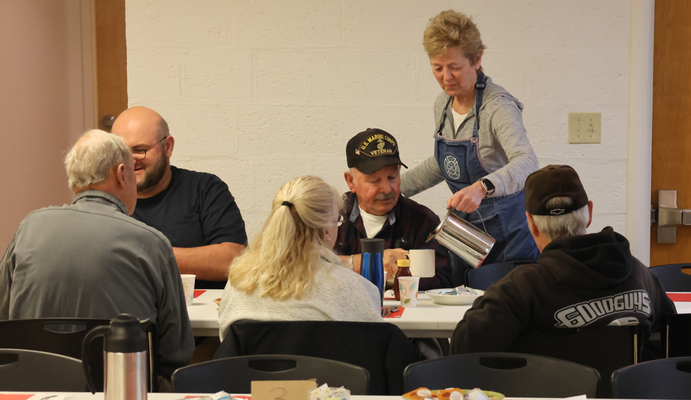 Pancakes on the menu at Warren breakfast