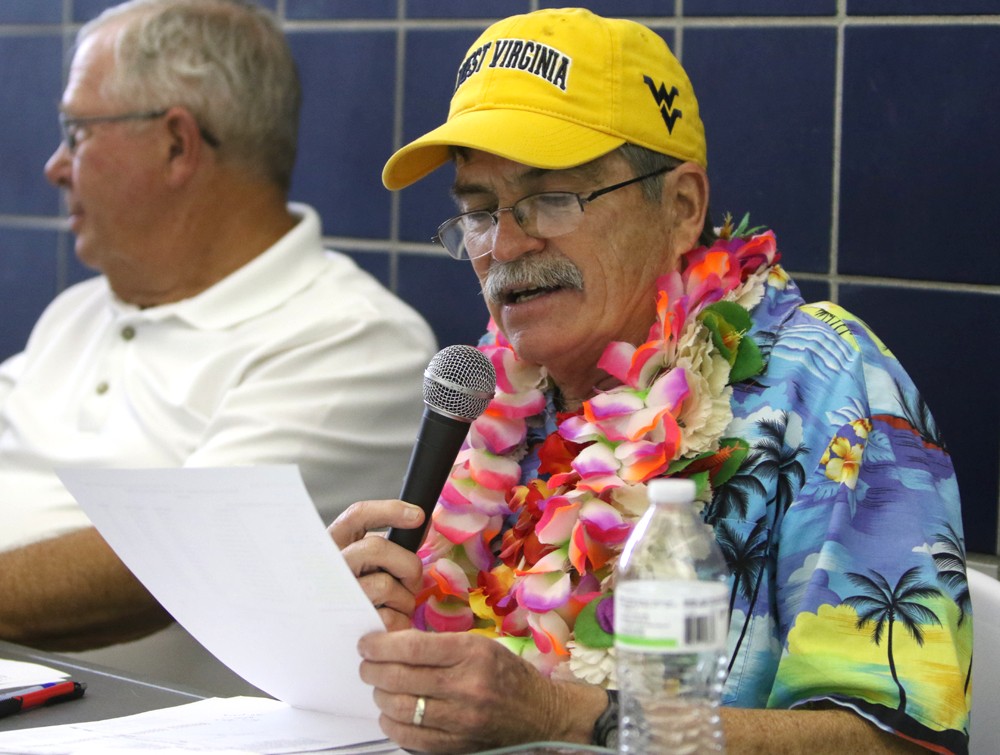 Hawkins behind the mic at BL title meet