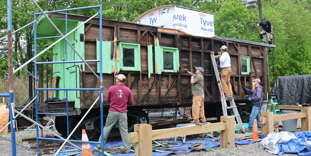 Restoration of historic caboose underway