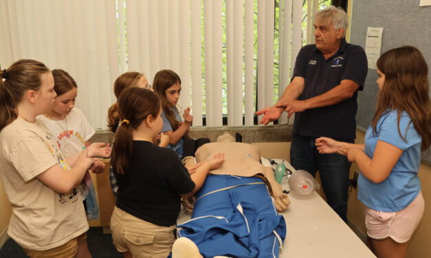 LVA crew pays visit to intermediate school