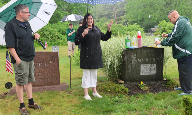 Tribute in cemetery is a road race tradition