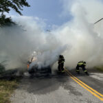 Fire destroys motor vehicle in Northfield