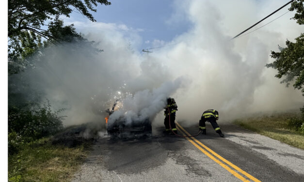 Fire destroys motor vehicle in Northfield