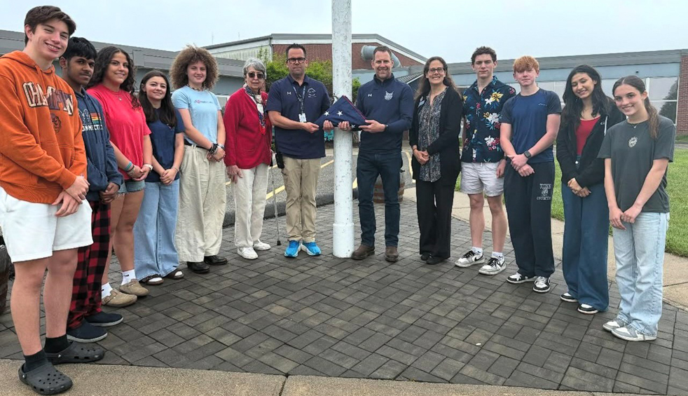 Local DAR chapter donates flags to schools