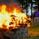Post 27 marks Flag Day with burning service