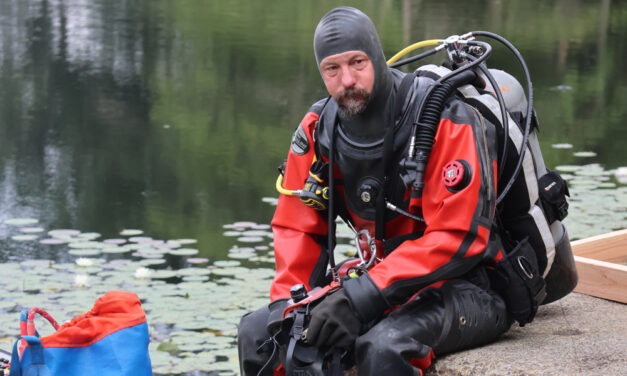 Northfield pond the setting for dive drill