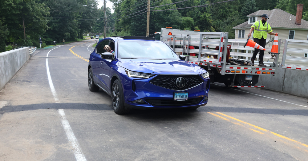 Bridge open!: Traffic is flowing in Bantam