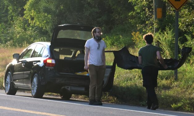 Motorcycle rear-ends car on Route 118