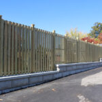 Municipal parking lot wall built to last