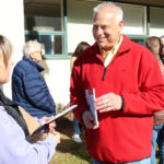 Candidates spend a morning campaigning
