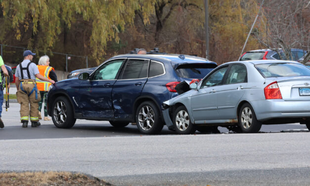 Firefighters respond to two-car accident