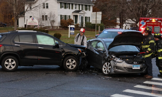 Two-vehicle crash in Bantam snarls traffic