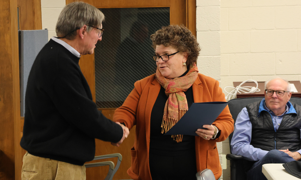 Selectmen honor Blazek for town service