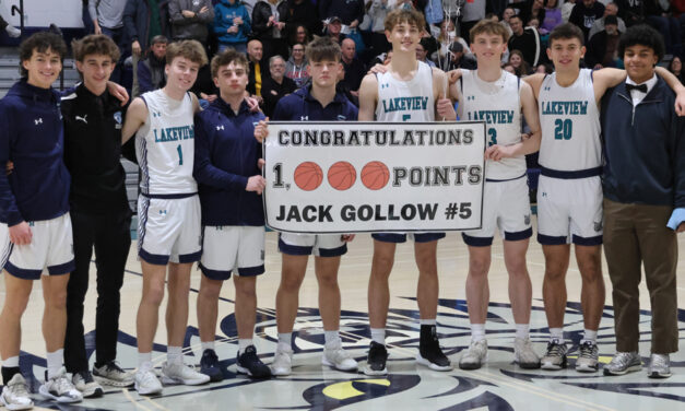 Gollow recognized for scoring achievement