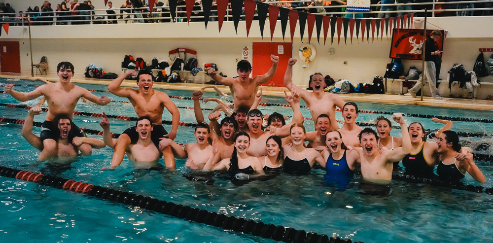 ‘Cats swimmers on top in BL showdown
