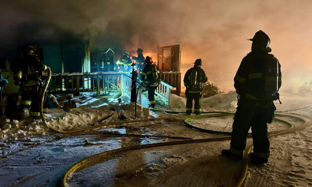Late-night fire destroys Litchfield home