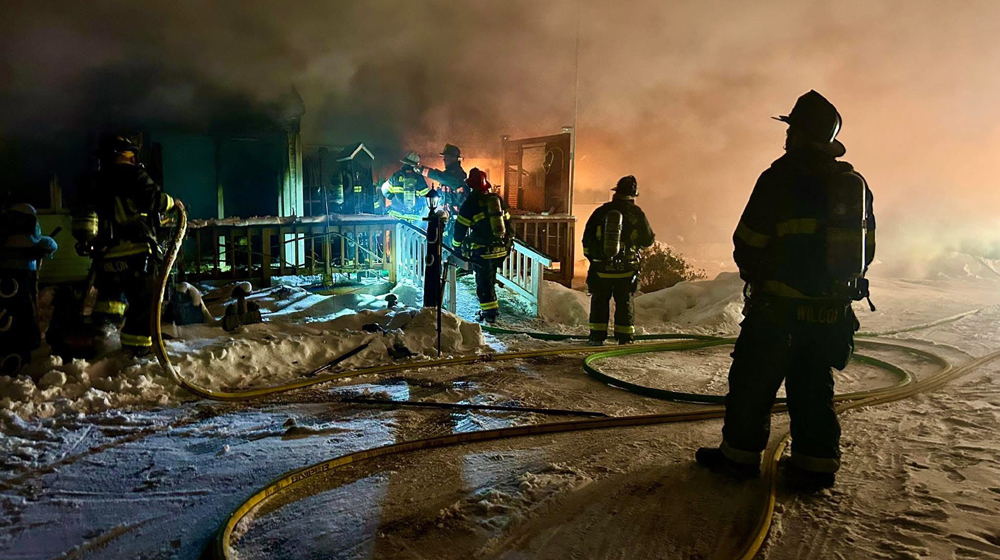 Late-night fire destroys Litchfield home
